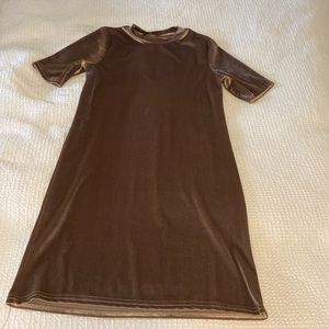 Nasty Gal | Velvet Short Sleeve Mini Dress